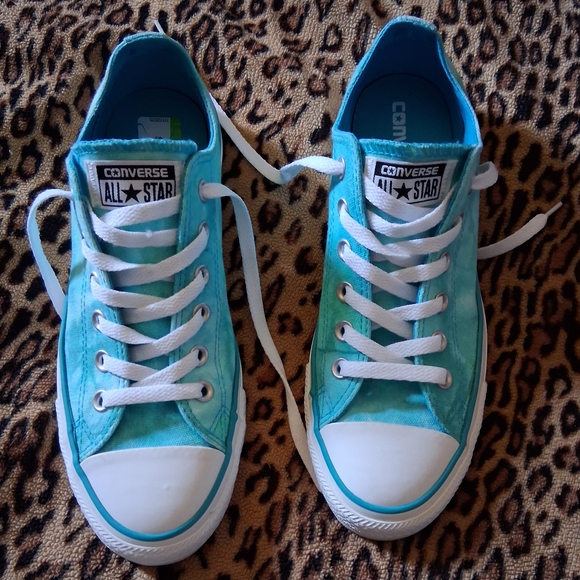 Converse Blue and White Chuck Taylor Sneakers - Picture 8 of 8